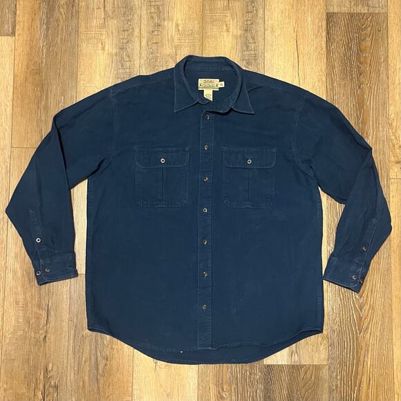 Cabela's Other - Cabela's Deerskin Soft Chamois Long Sleeve Shirt Men XL Tall Heavy duty Blue VTG